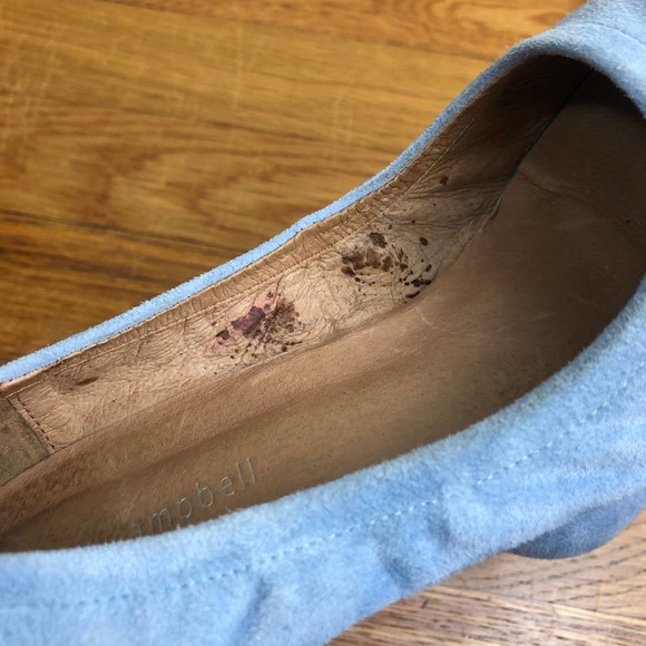 Jeffrey Campbell Baby Blue Suede Bitsie Pumps Heel Size 7.5 - Picture 9 of 10